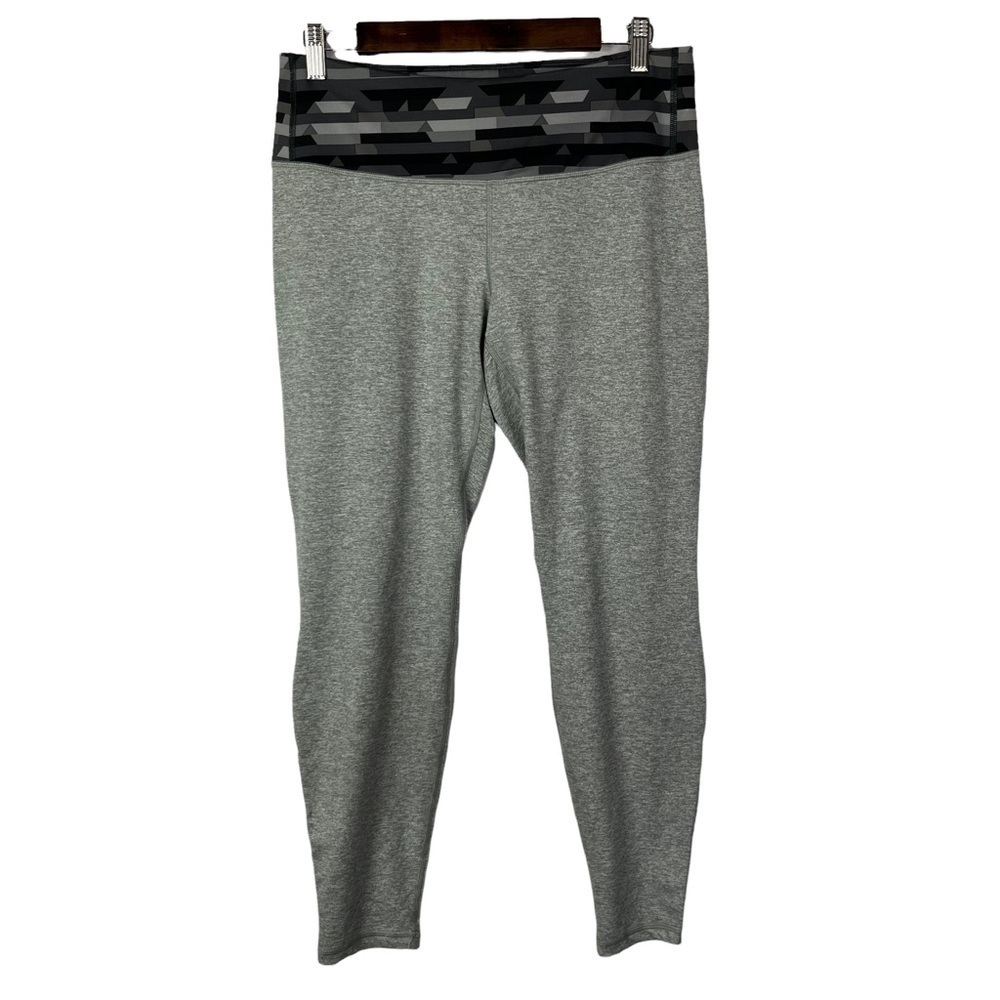 Patagonia Gray Printed Centered 7/8 Athletic Leggings L
